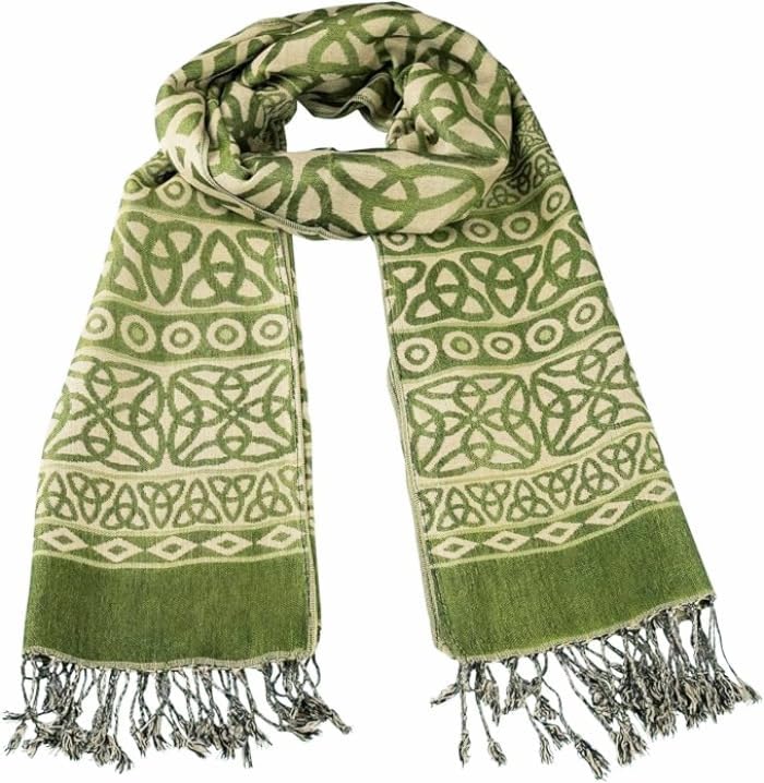 Ladies Celtic Heritage Scarf, Ancient Celtic Style Design, Super Soft. Versatile Fashion Accessory. - Image 2