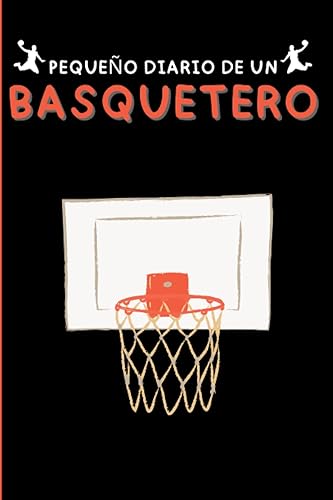 Pequeño Diario de un Basquetero Práctico cuaderno con canchas de baloncesto en blanco para que tu hijo dibuje sus propias estrategias y practique