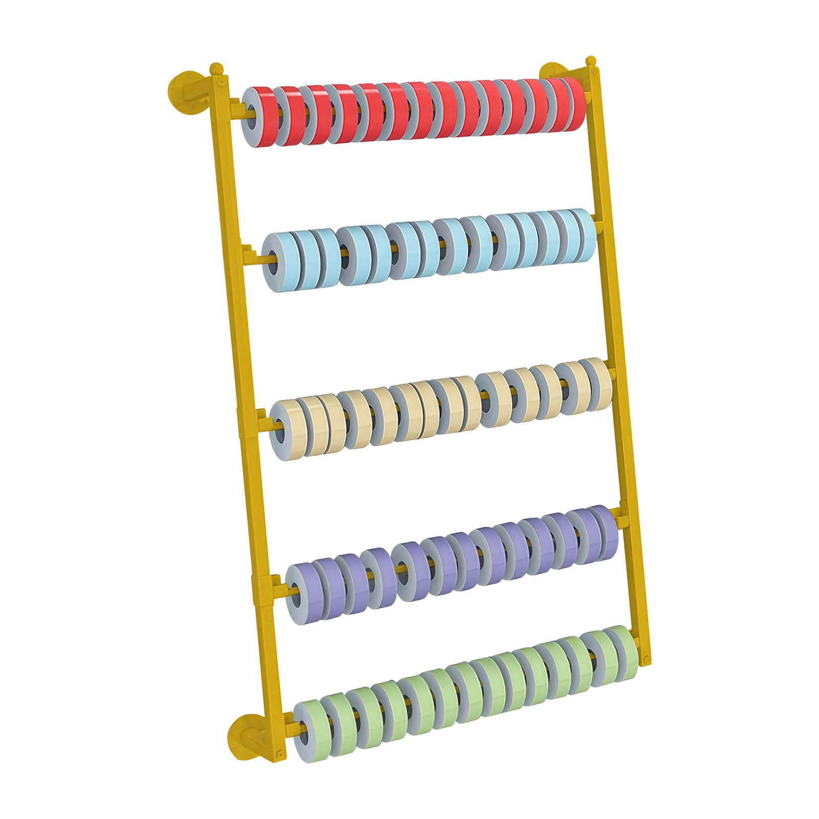 YROHGKPN Decorative Ribbon Holder with Carbon Steel Frame Storage Hanger for Handicrafts Multi Tiers Wrapping Paper Rack Craft Room Organization