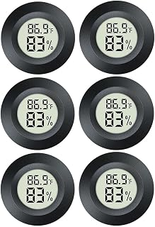 JEDEW 6 Pack Indoor Hygrometer Thermometer Digital Humidity Meter ℉/ ℃