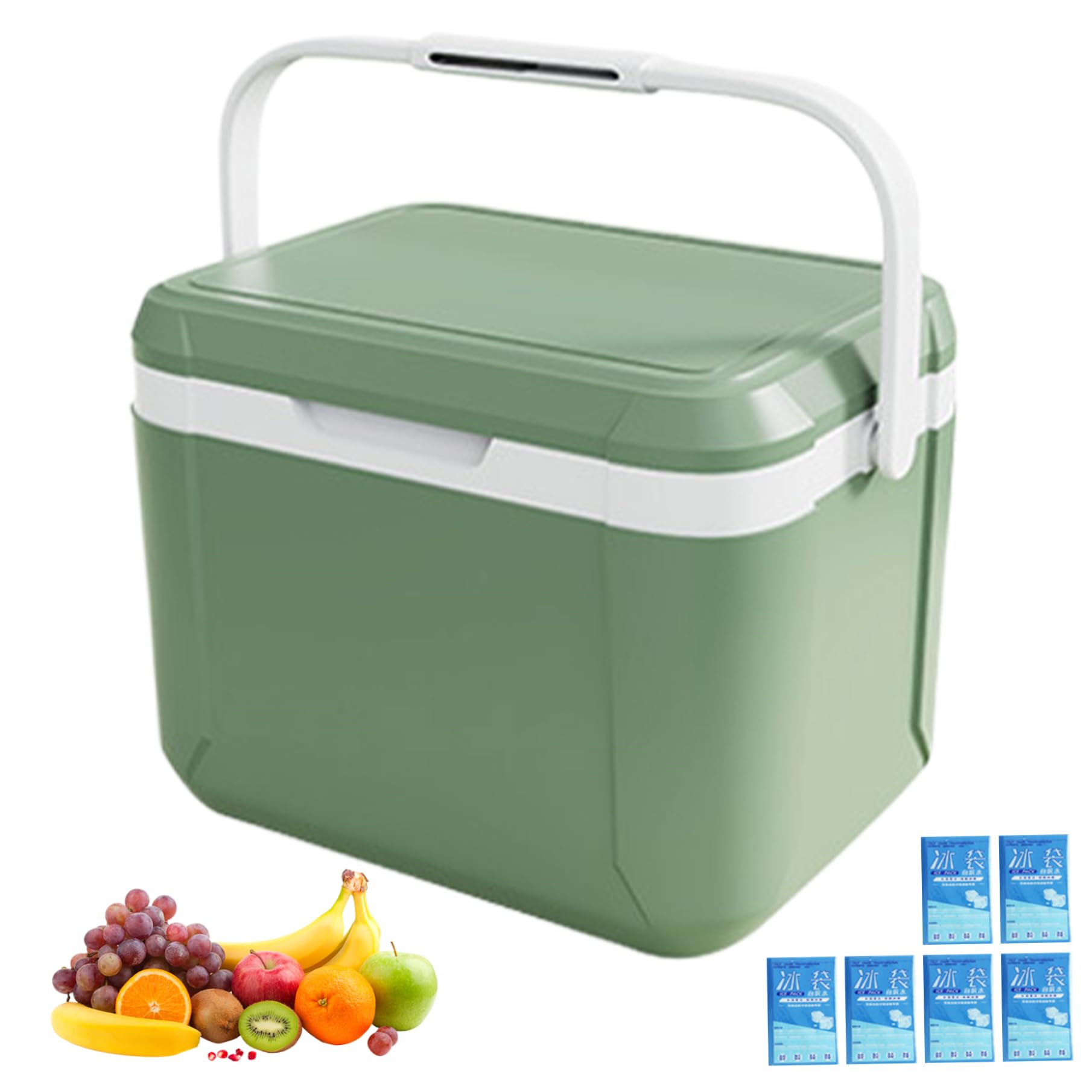 Refroidisseur dur 5L petit format avec glaces de glace et boîte isolée de camping - 8