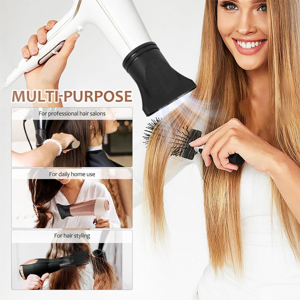 BESPORTBLE 4pcs Universal Hair Dryer Diffuser Attachment For Precise Hair Styling And Drying Hair Dryer Accessories For All Hair Types Plastic Hair Blow Dryer Nozzle For Salon