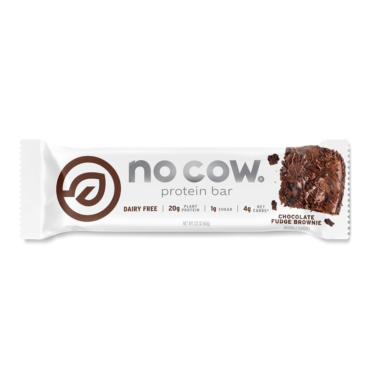 Barra de Proteína No Cow Chocolate Fudge Brownie 2.12 oz