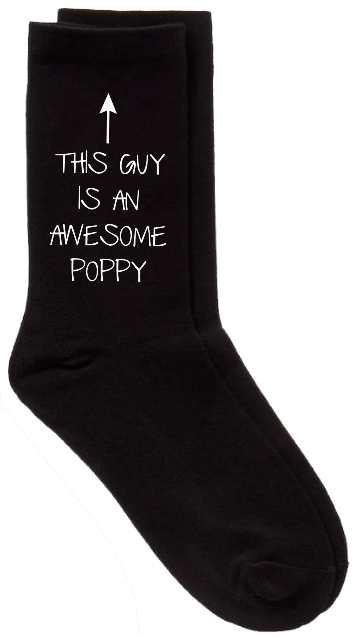 60 Second Makeover Limited This Guy Is An Awesome Poppy Mens Black Socks (One Size)