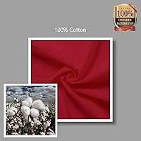 Vista 7 de TOPDesign – Paquete de 24 bolsas de tela de algodón rojo de 16 pulgadas x 15 pulgadas, ligeras, medianas y reutilizables, adecuadas para bricolaje