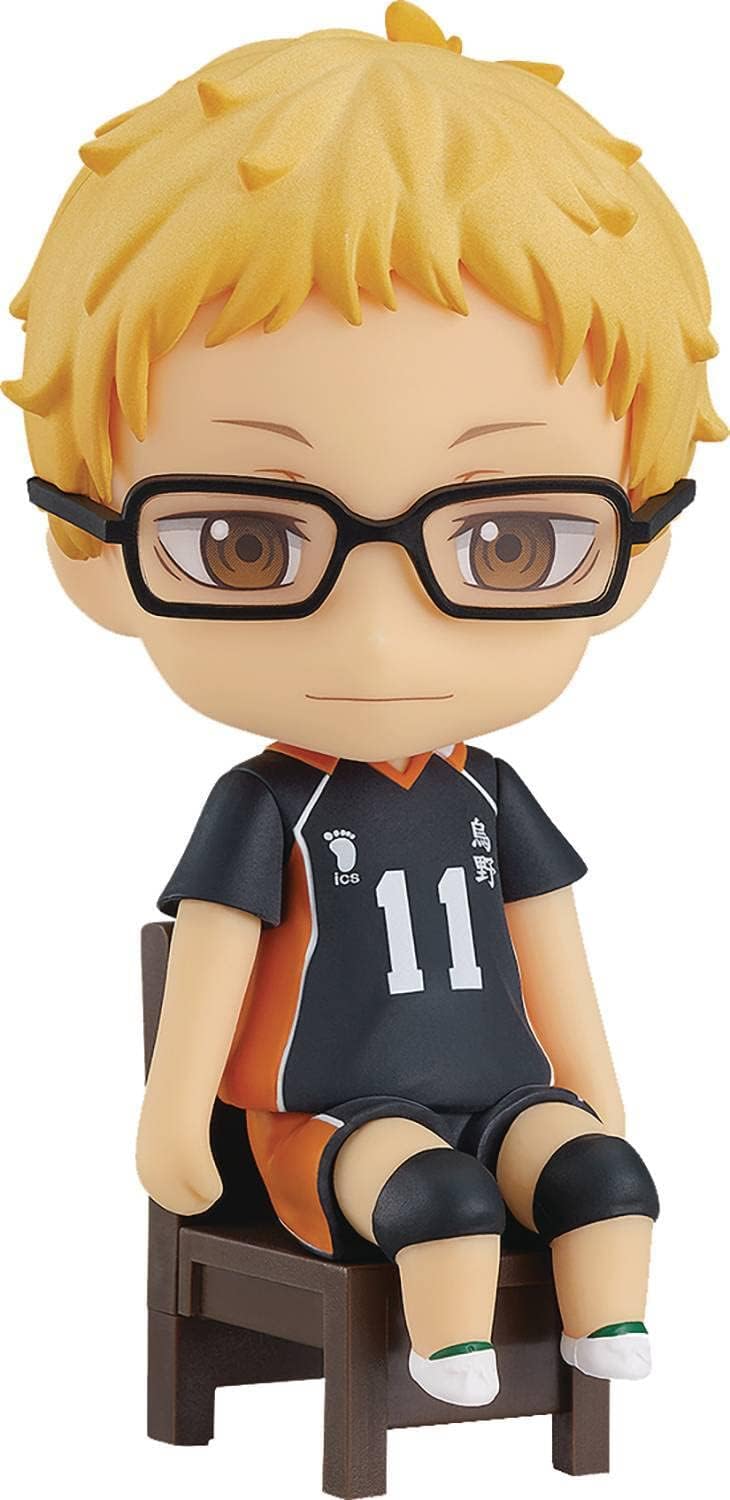 Orange Rouge Haikyu!! Kei Tsukishima Nendoroid Swacchao! Action Figure