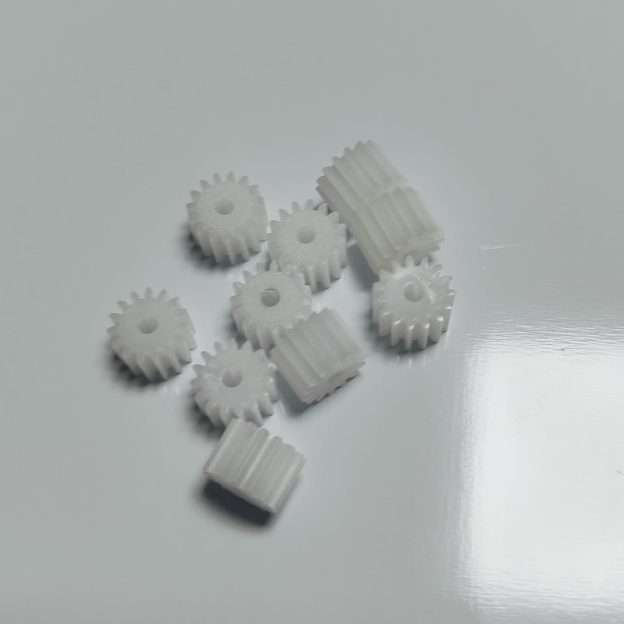 10 Kunststoff-Stirnspindel-Zahnräder – 15 Zähne, 0,5 M, 2 Mm Bohrung, Ritzel 15T2A
