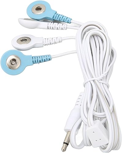 Cable de plomo de electrodo de 0093in cable de electroterapia 4 en 1 cables de choque eléctrico para masajeador de diez