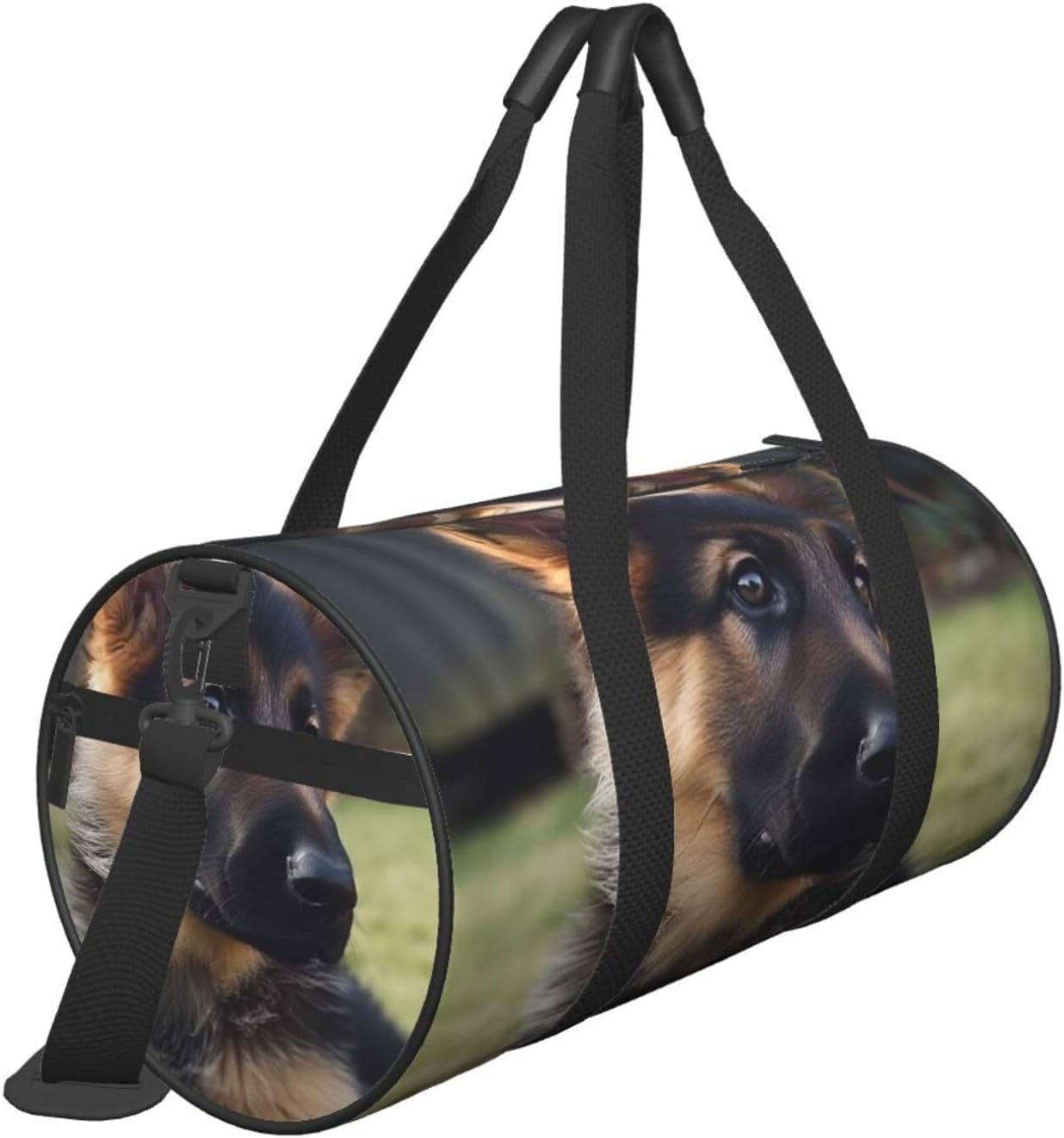 Travel Duffle Bag Weekender Bags For Men Women With Shoe Compartment Large Capacity Weekender Overnight Bag German Shepherd Puppy Carry On Tote Bags Sport Gym Bag For Travel Yoga