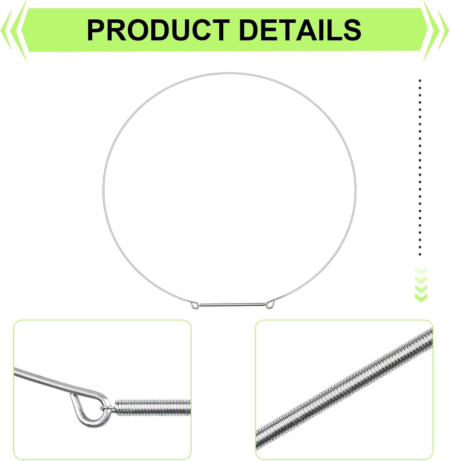 WH01X10279 Washer Door Gasket Retaining Ring Fits for GE Front Load Washer | AP3883931, 1168582, AH1016305, EA1016305 and PS1016305 Gasket Outside Clamp Fits for WH08X10036 Washer Door Boot Seal Gasket
