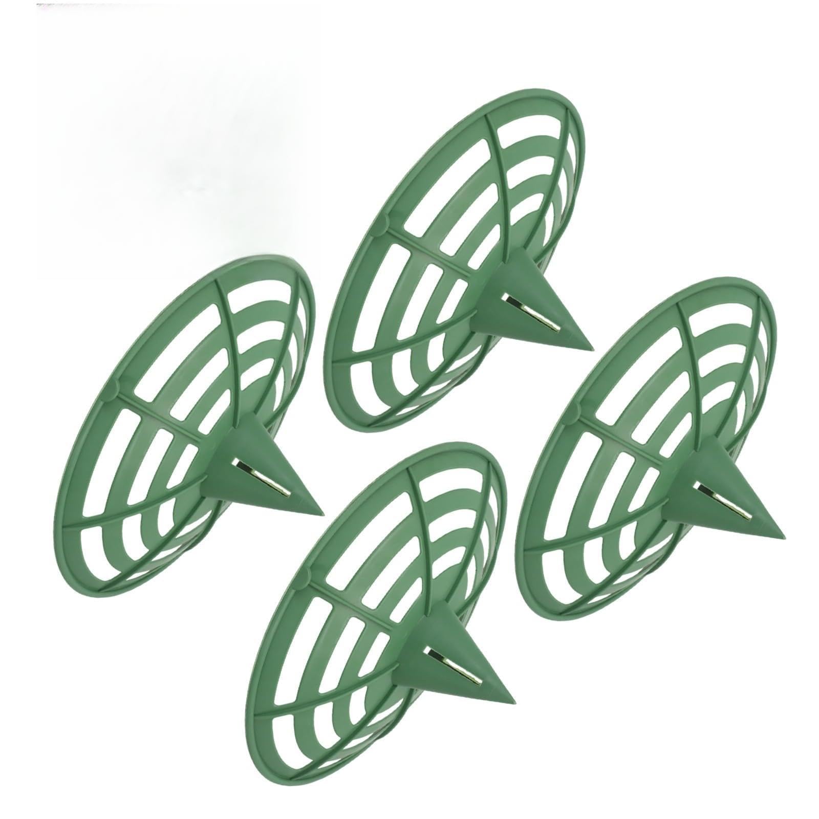 BEAZOOM 4 Packs Plant Support Cradles for Melon Cantaloupe Pumpkin Squash, Durable Plastic Fruit Holder Stand for Garden, Green 20x16x9cm
