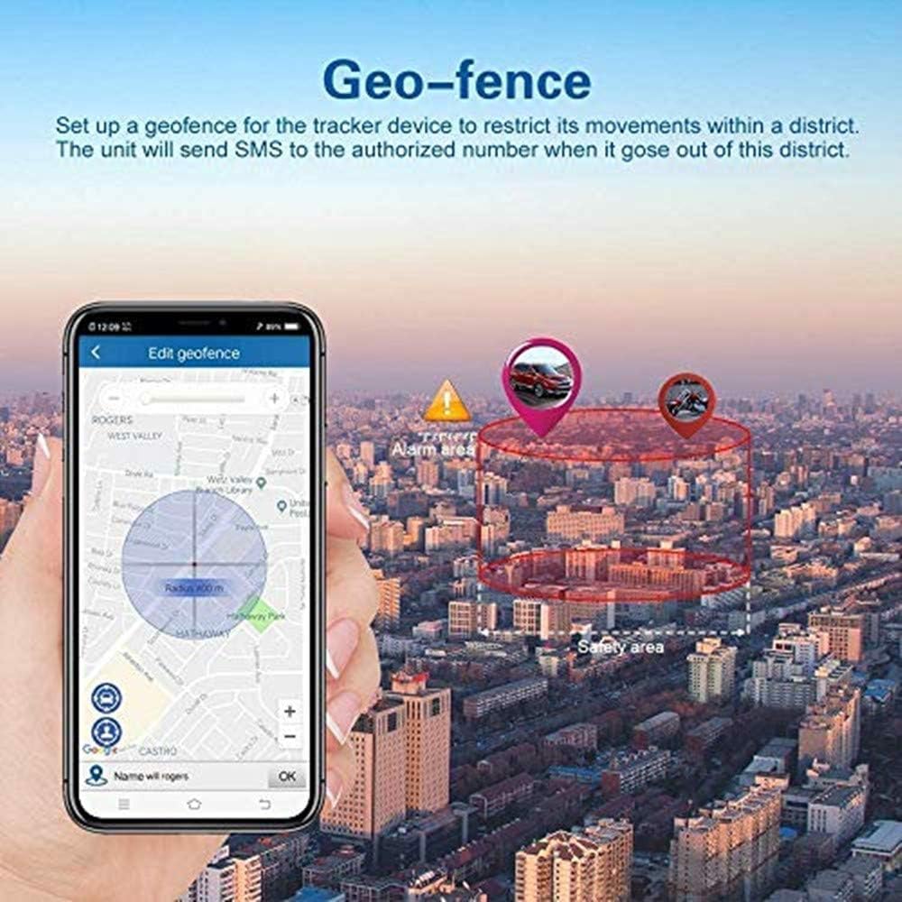 Winnes Localizador GPS para Coche 150 Días de Espera,Seguimiento en Tiempo Real, múltiples Modos de Alarma, Adecuado para antirrobo de vehículos y Motocicletas, aplicación Gratuita TK905B