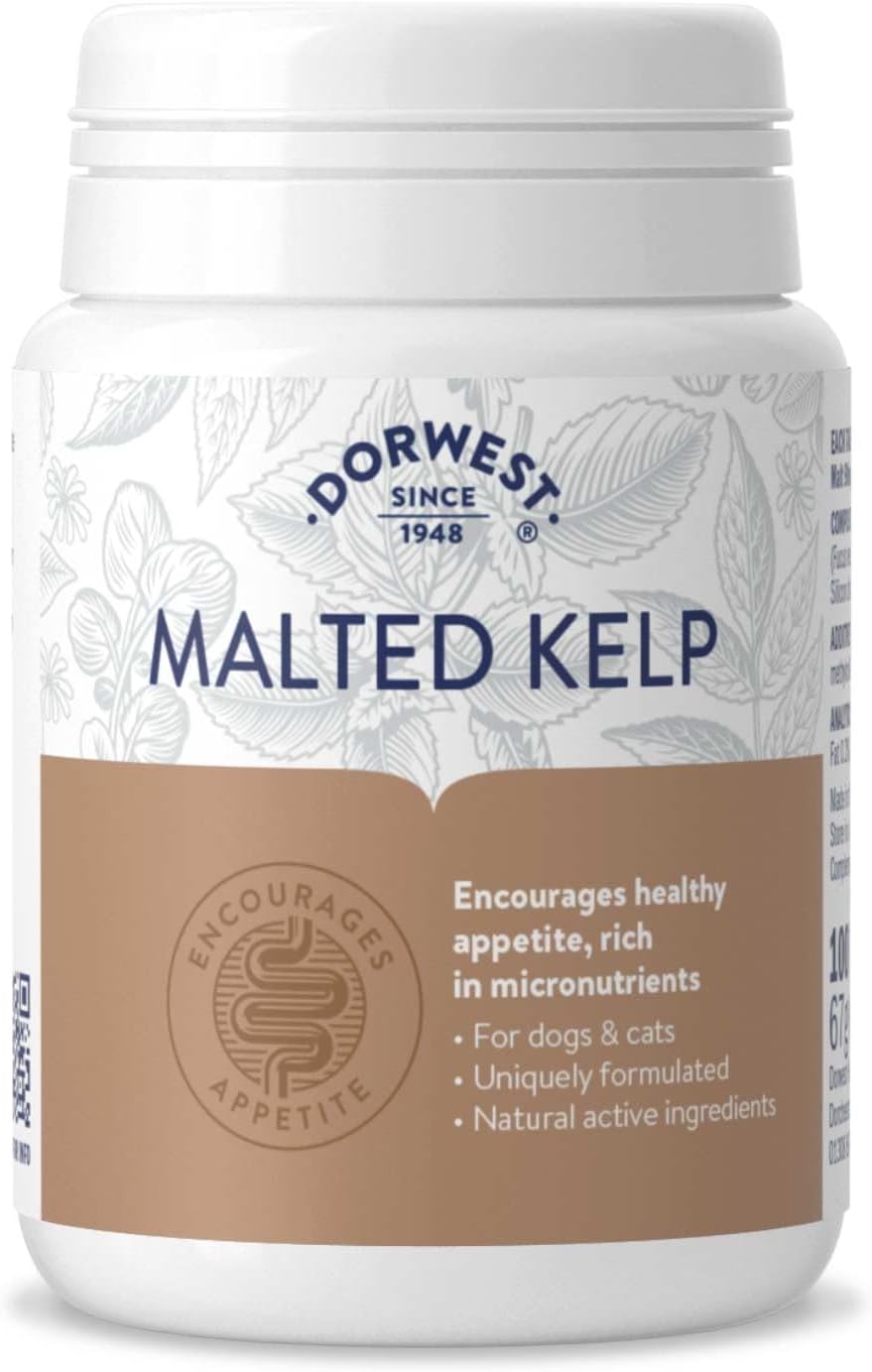Dorwest Herbs Malted Kelp Tablets for Dogs and Cats 100 Tablets