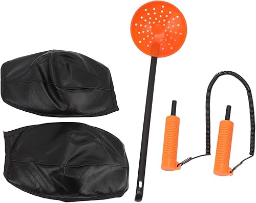 Miniatura 5 de Gonetre Kit de pesca en hielo Equipo de pesca en hielo Tiburones de hielo retráctiles Picks de pesca en hielo Cuchara Rodilleras Kit Equipo de pesca