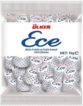 Ülker Ece Whole Hazelnut Milk Chocolate 1 kg