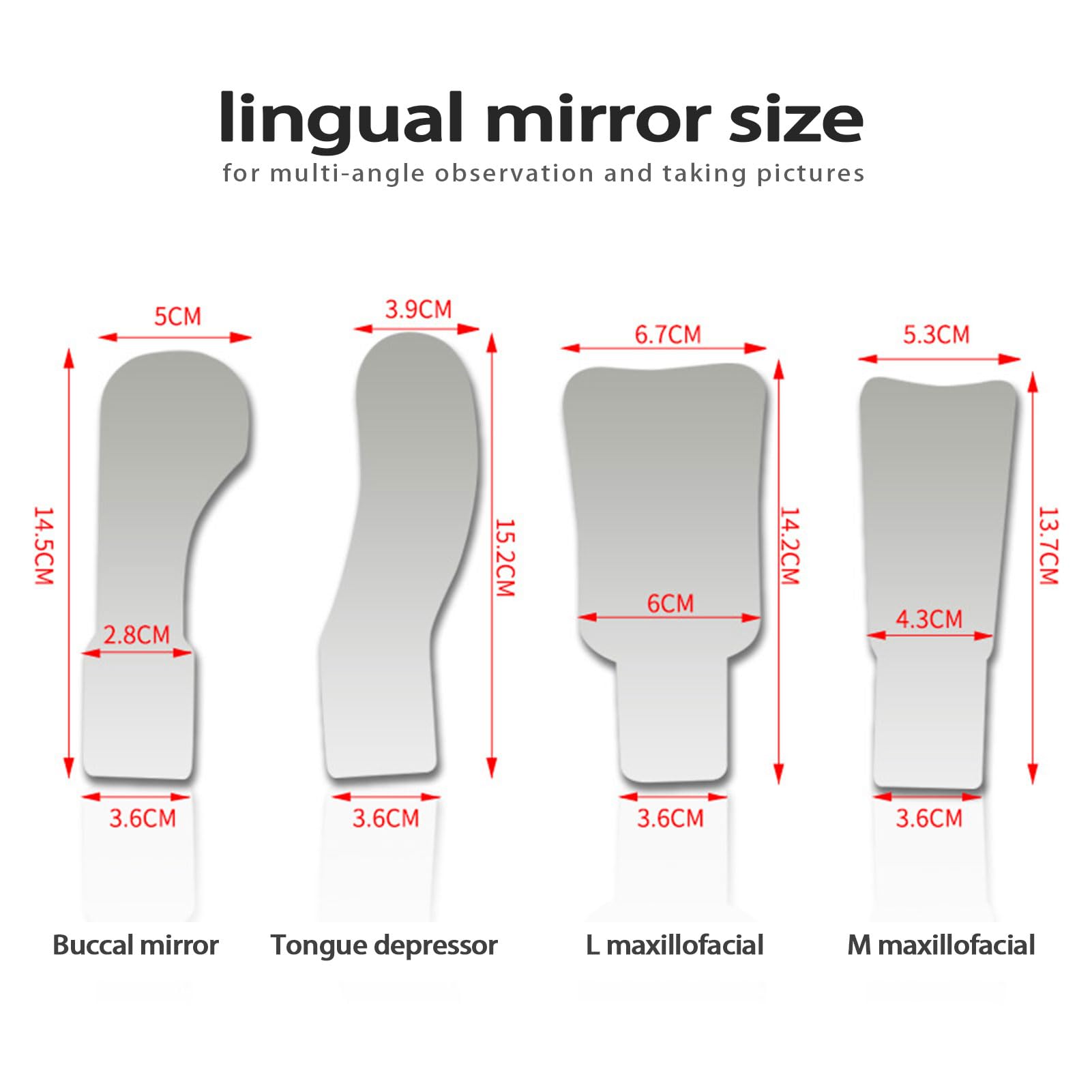 Miroirs De Photographie Dentaire sans Buée, Miroir Dentiste avec Ventilateur LED Anti-Buée