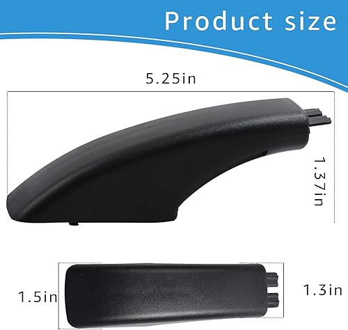 Miniatura 3 de Tapa de extremo de mango (negro) Parte # WB07X10034 Reemplazo para horno eléctrico general reemplaza AP3623187 242863 AH229187 Paquete de 2