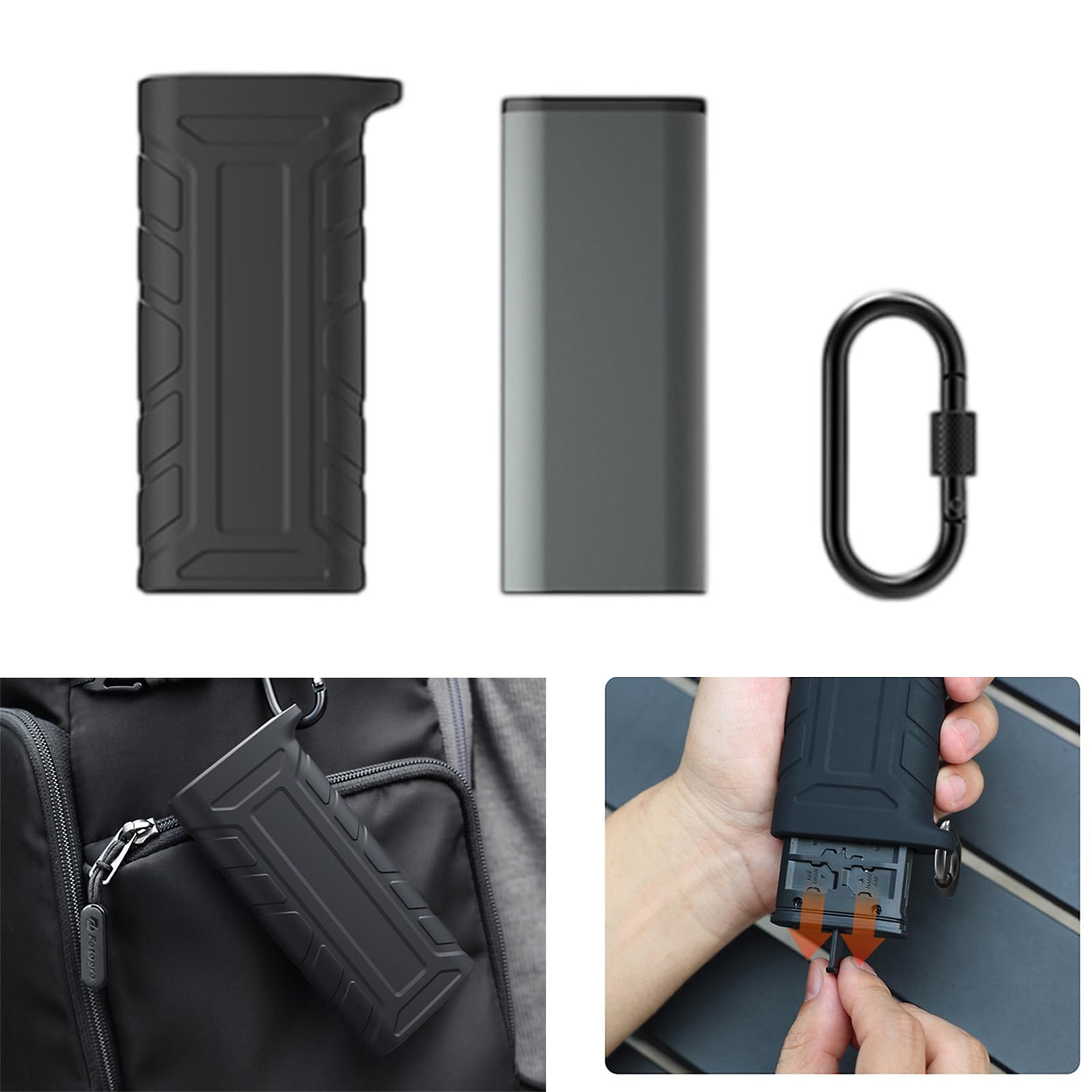 Funda protectora de tarjeta de memoria con USB 3.1 tipo C de lectura rápida para usuarios de cuadricópteros y cámaras de acción
