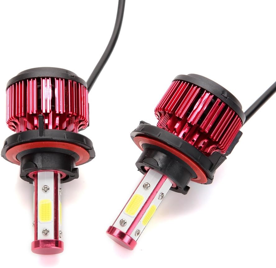 4-Side H13/9008 LED Headlight Bulbs 20000LM All-in-One Conversion Kit High Low Dual Beam 6000K White Plug & Play - 2 Year Warranty