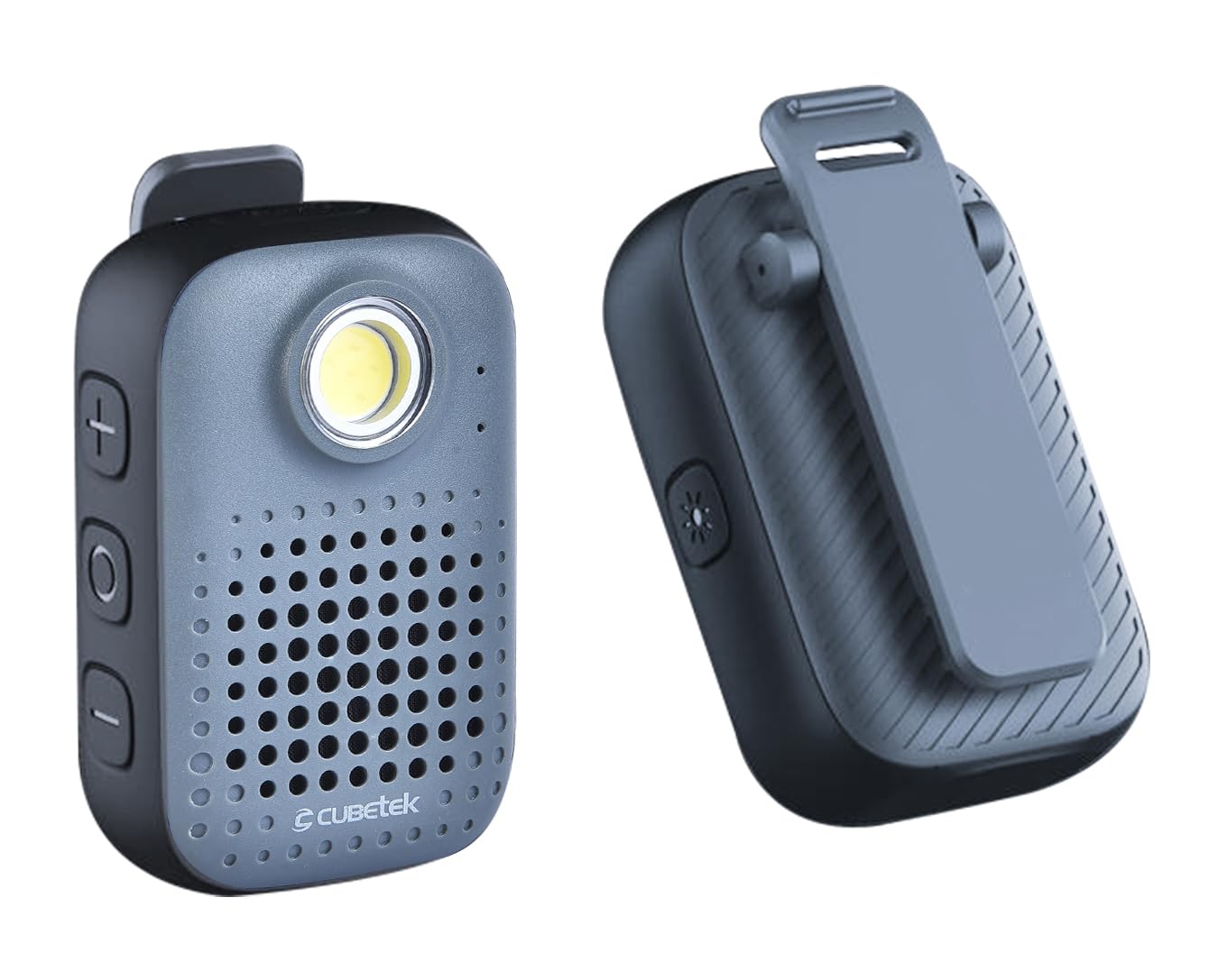Cubetek Hear-ME Wearable Bluetooth V5.4 Clip-Speaker with IPX7, 5 Watts Sound, Torch, Built in Mic for Calling Function-image-11