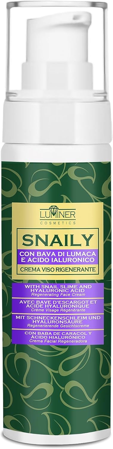 Anti-Falten-Gesichtscreme Mit Schneckenschleim & Hyaluron – Sofortiger Lifting-Effekt, 50 Ml, Made In Italy
