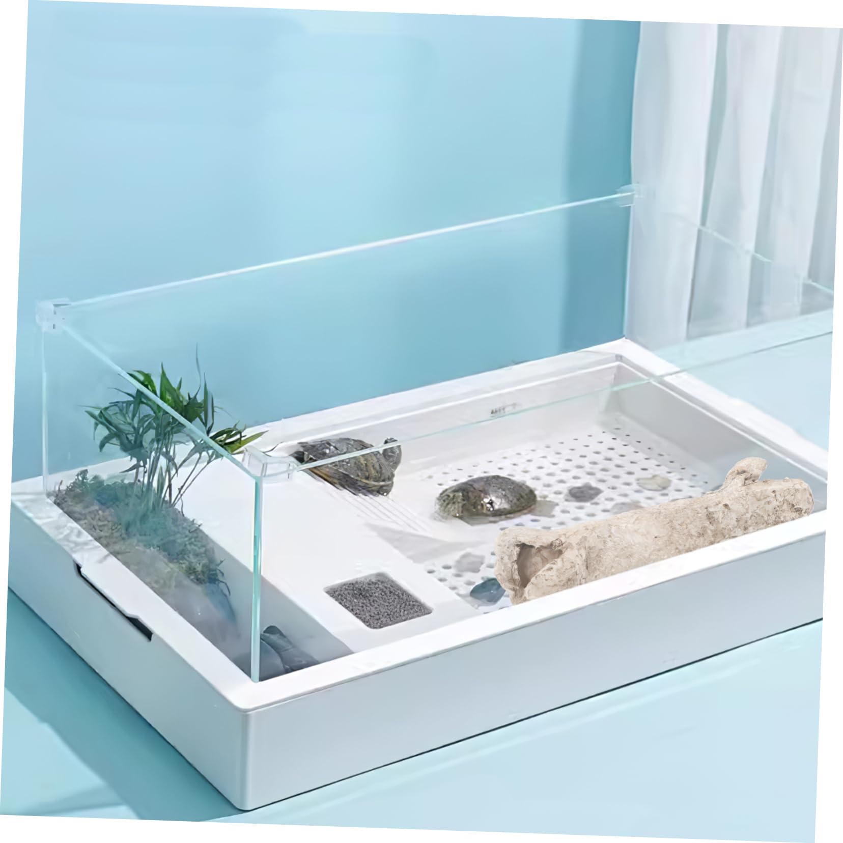 GALPADA Reptile Tank Hideout Cave Durable Resin Hiding Place for Pets Natural Bone Design for Terrarium for Crawling Pets Enhances Habitat Atmosphere