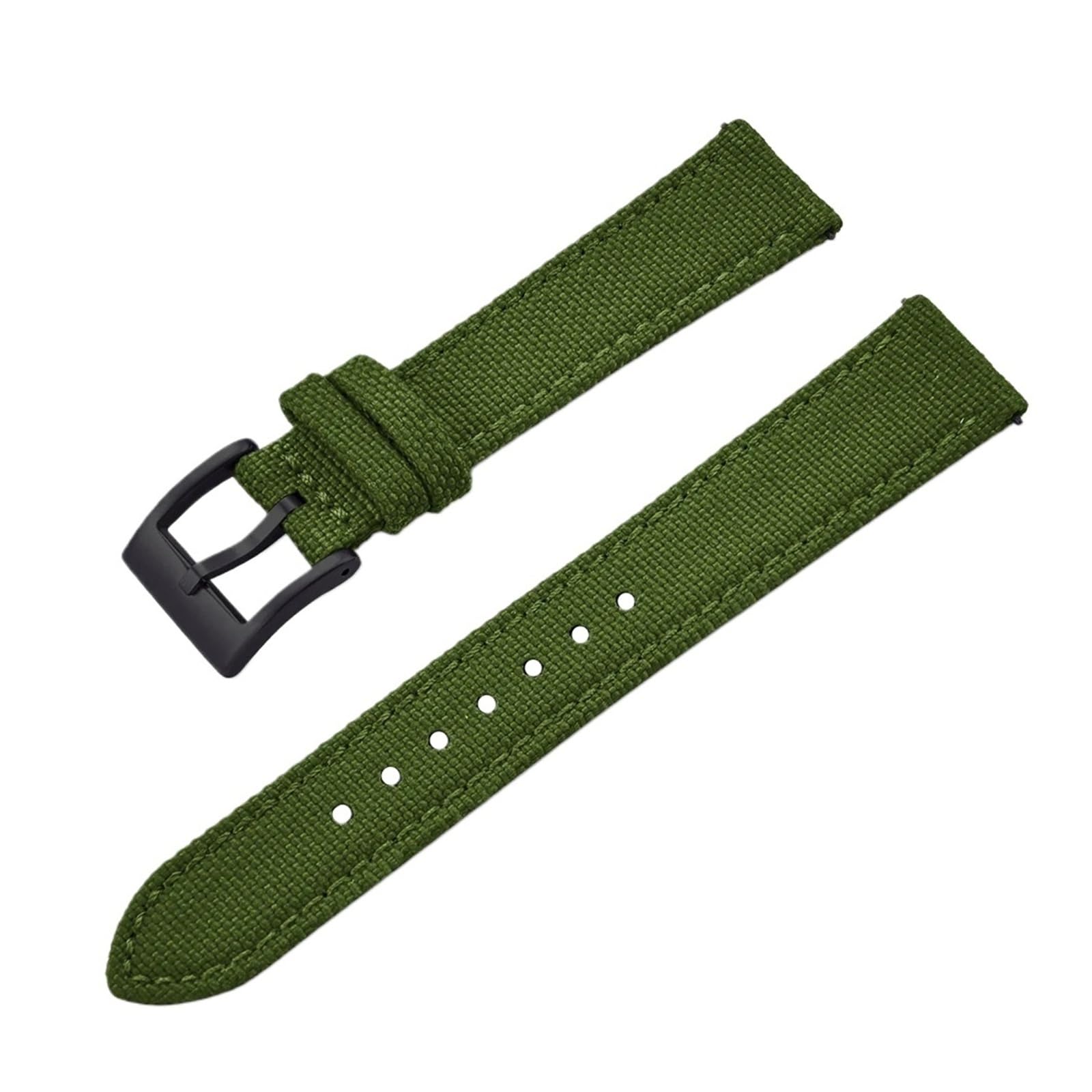Bracelet De Montre En Cuir Et Nylon 18 Mm, 20 Mm, 22 Mm, En Toile, À Dégagement Rapide