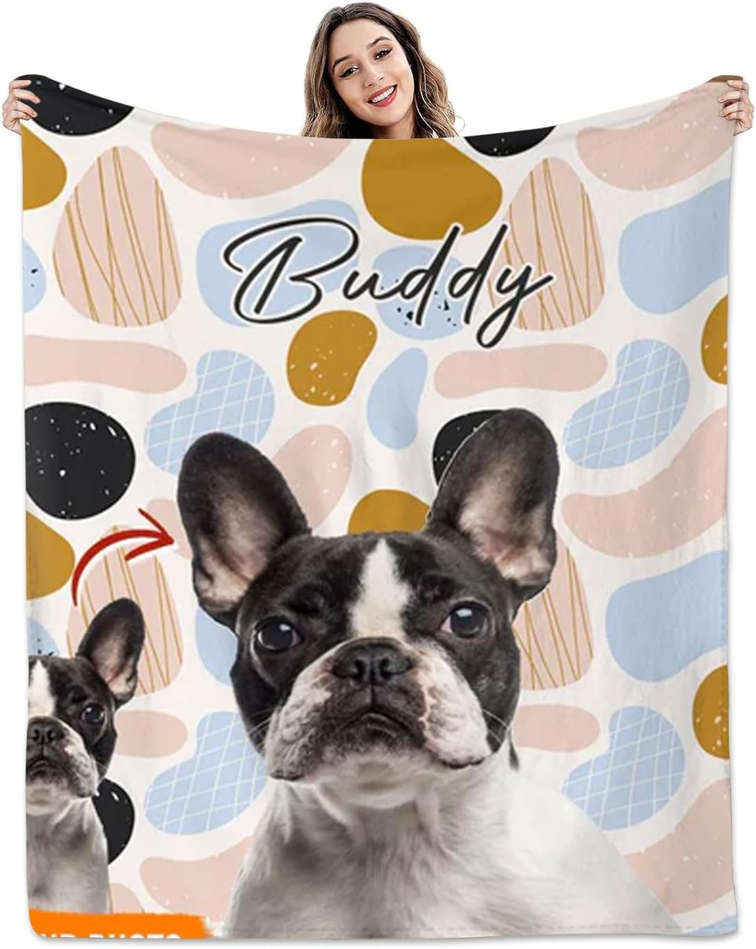 Upload Photo Dog Blanket, Dog Blanket, Cat, Personalized