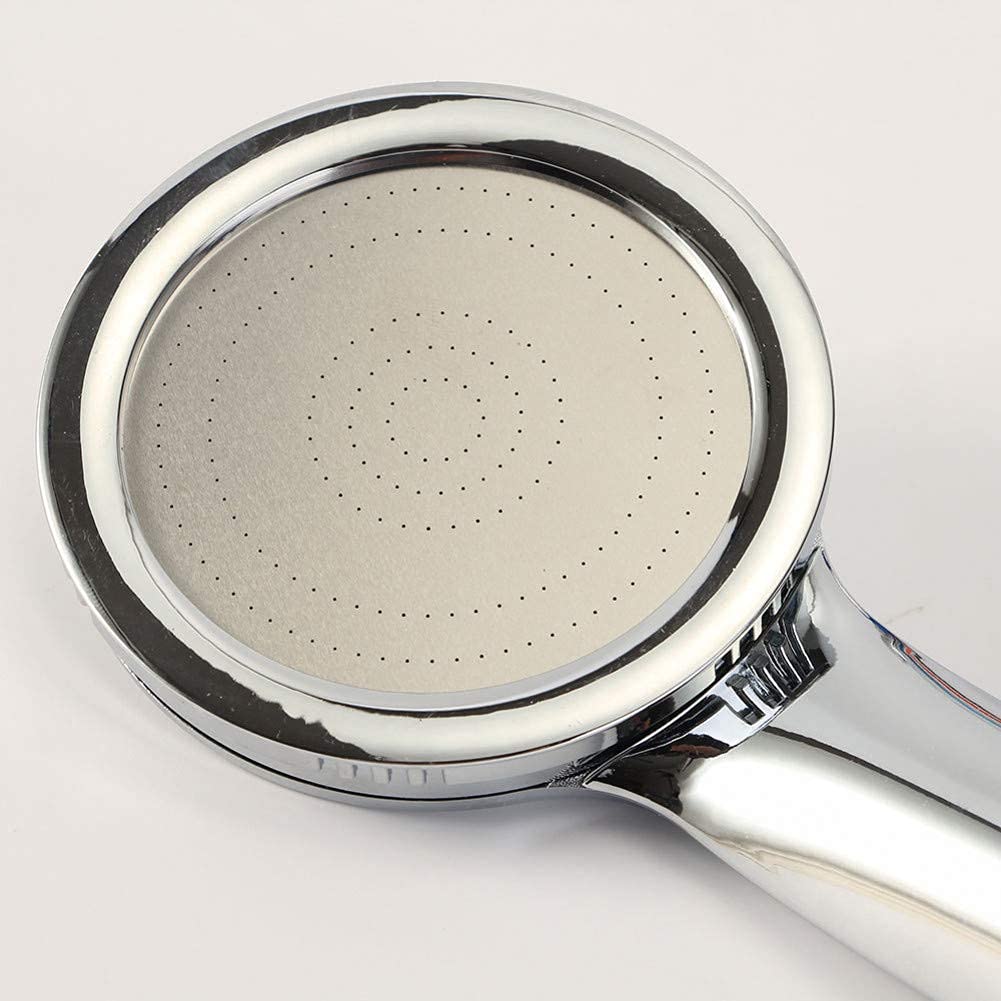 alcachofa de la ducha Cabezal de ducha de aumento de presión ultrafino, cabezal de ducha cromado presurizado duradero de mano para baño con ahorro de agua del 30%