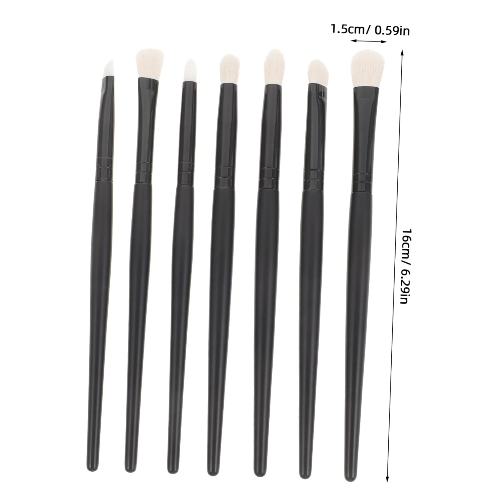 HOMSFOU 3 Set Penna Da Pittura Mestiere Pennello Per Vernice Lucida Sintetico Kit Mano Adulti Pennello A Punta Fine Pennelli Artigianali Numero Colore Alluminio 7 Pezzi * 3
