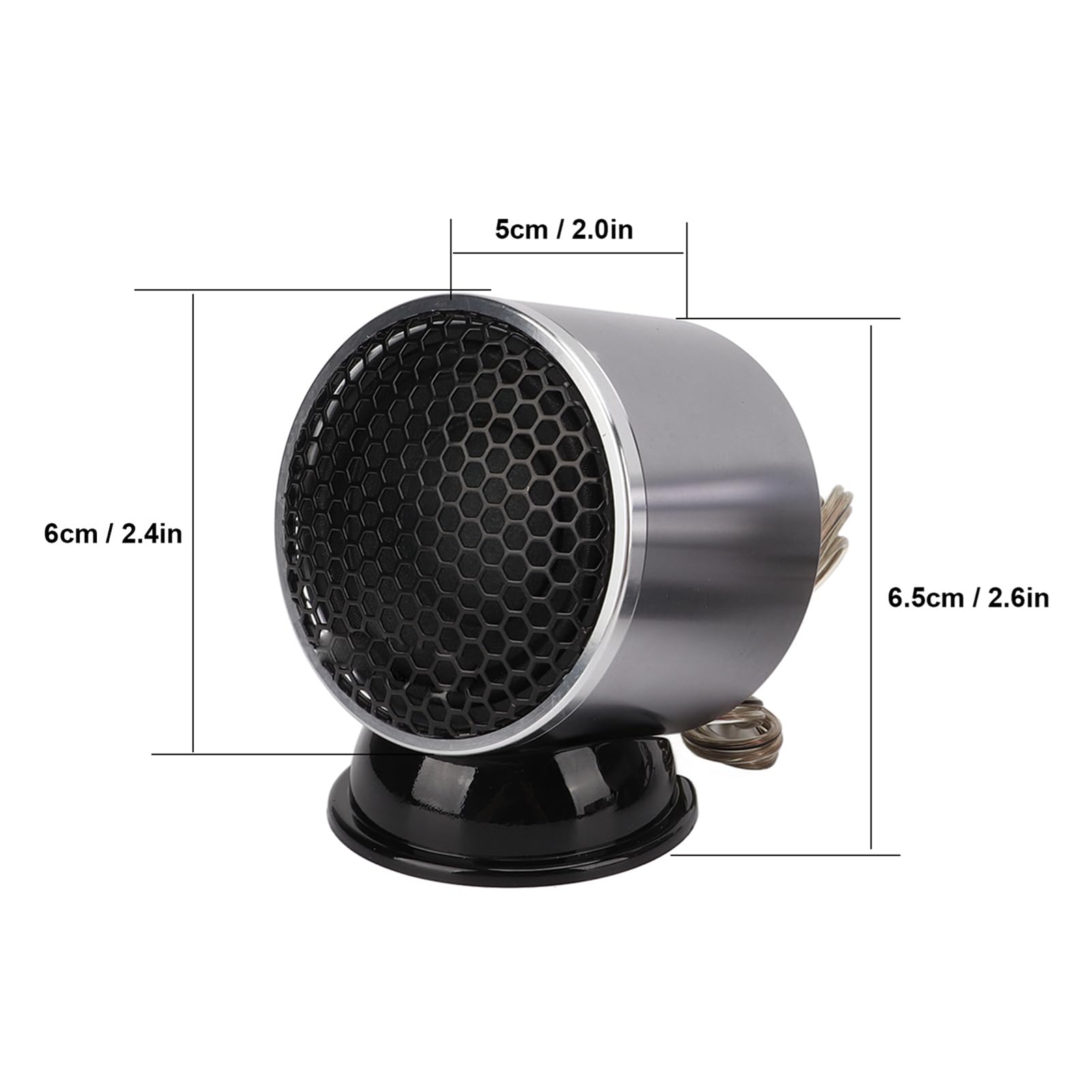 Altoparlante Midrange per Auto in Lega di Alluminio da 2,5 Pollici 110 W con Crossover Alti a Bassa Perdita per gli Appassionati di Audio per Auto