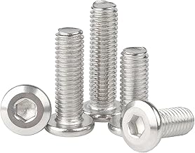 Ctyjia 20 Pcs M4 x 14mm Fully Threaded Hex Socket Head Screws Machine Screws 304 Stainless Steel