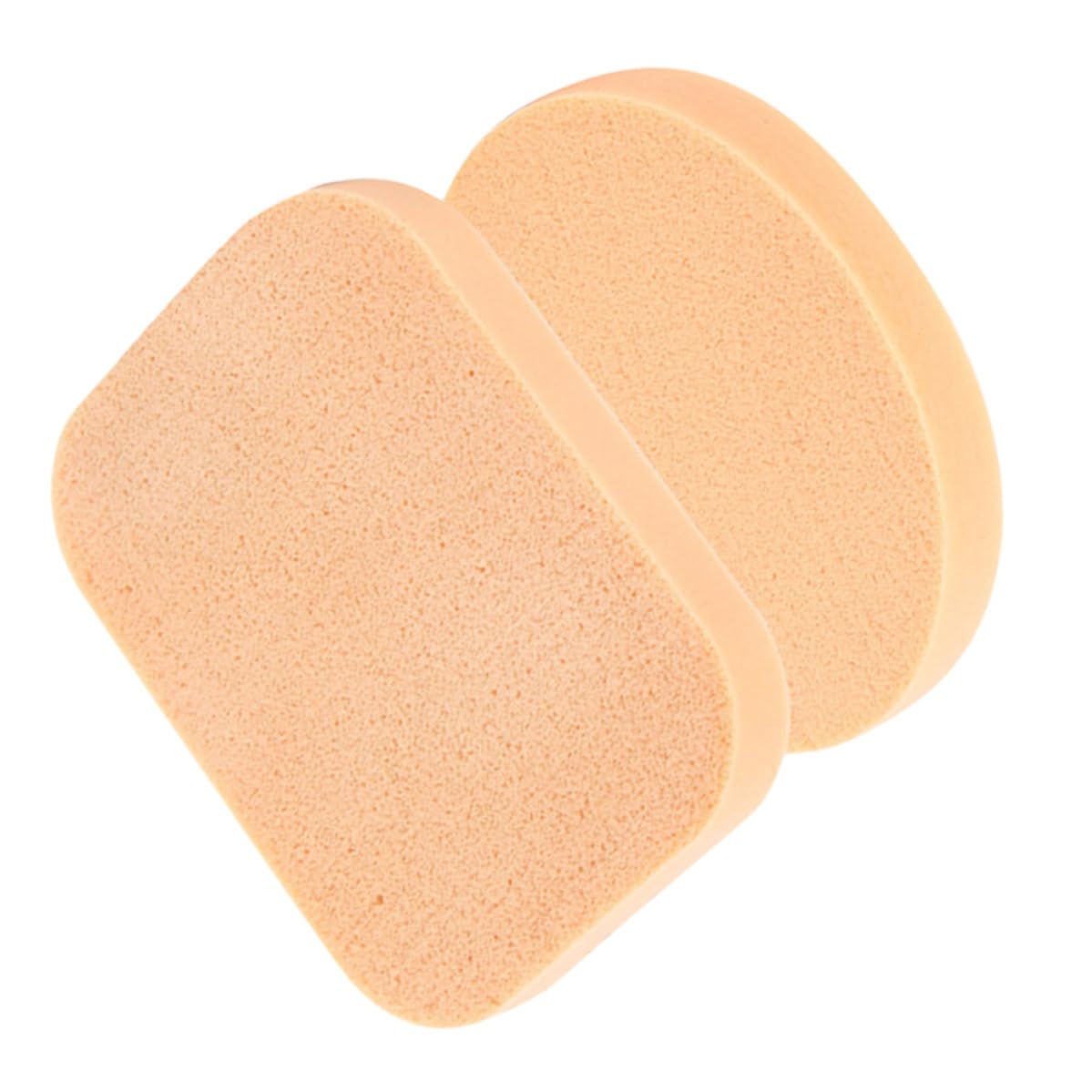 2pcs Sponge Powder Puff for Dry Wet Use Khaki Makeup Sponge