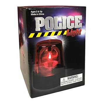 Amazon.co.jp: ArtCreativity 赤色LED警察サイレンライト、4.5