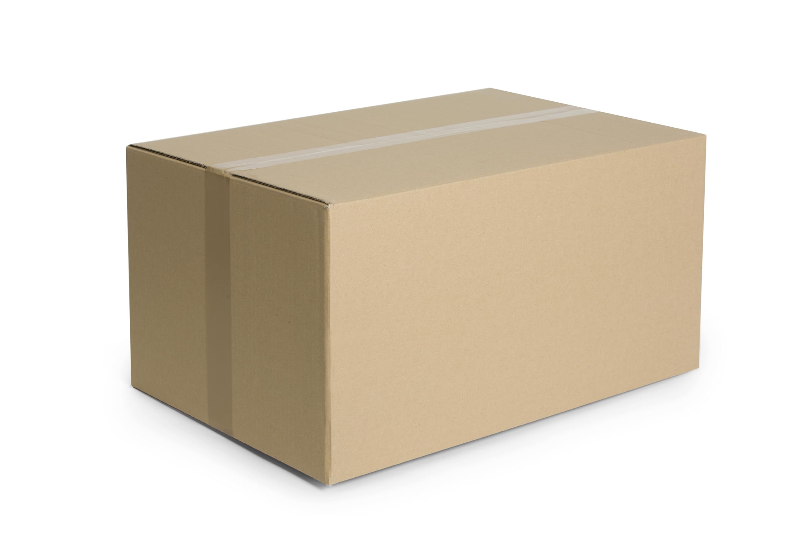 60 Stück Faltkarton 550x400x250 mm Versandkarton E-commerce Karton 1-Wellig 400G Braun Kartonage Verpackung Postkarton Versandschachtel Paket Päckchen