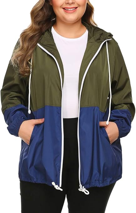 cheap plus size rain jacket