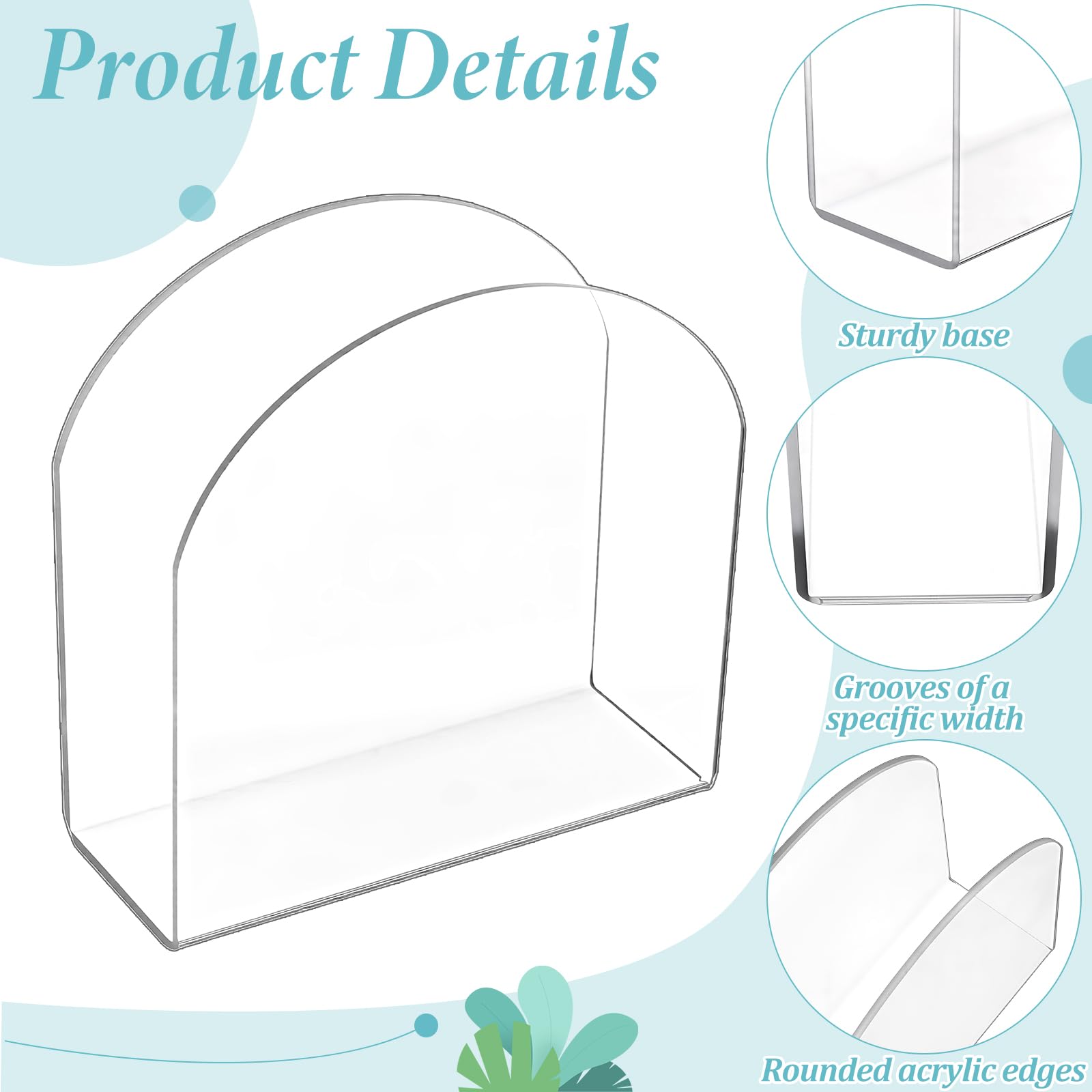 12 servilleteros de acrílico transparente para mesa de baño, toallero de invitados, dispensador de servilletas vertical para cocina y bar, 125 x 125 x 50 mm