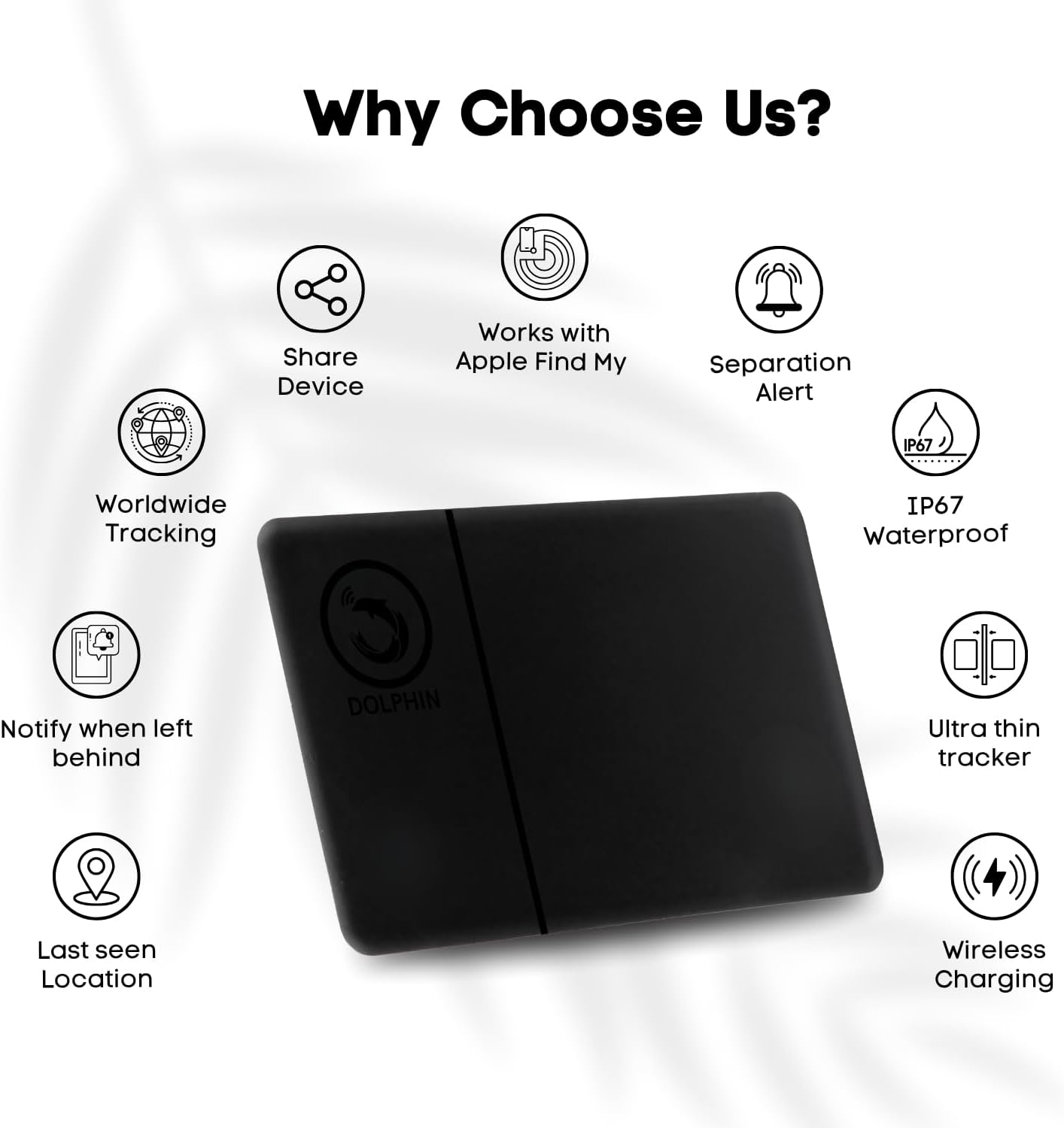 tag8 Wallet Tracker Card, Wireless Rechargeable Smart Tracking Card, Wallet Finder Works with Apple Find My (iOS only),IP68 Waterproof, Bluetooth Card for Wallet, Passports,Item Finder for Lugagge