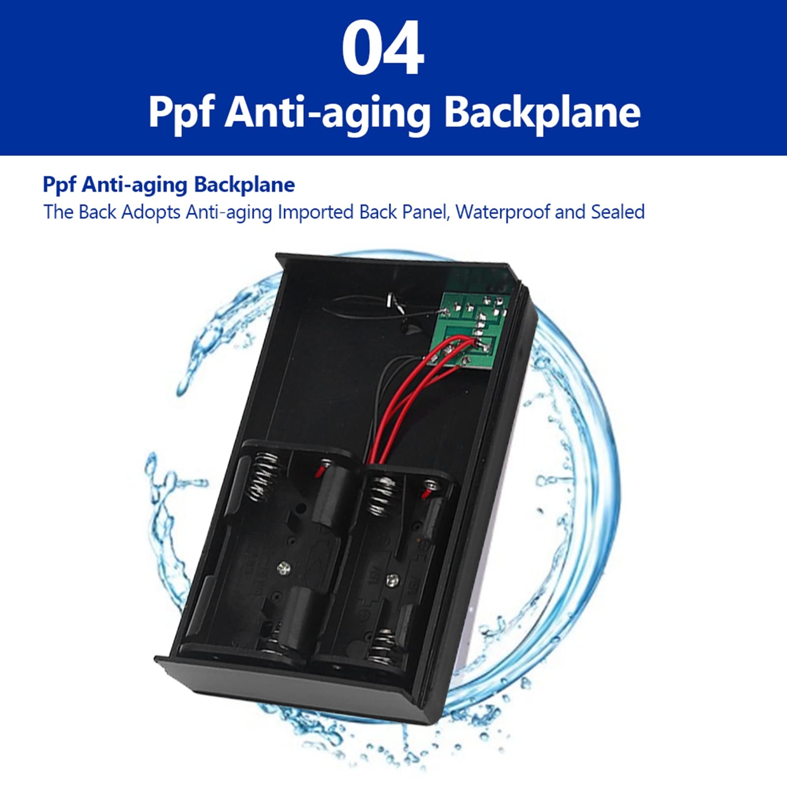 Cryfokt Chargeur de Panneau Solaire pour Piles AA et AAA, Conception Portable LéGère pour une Utilisation Pratique en Extérieur, Puissance 1 W, Noir, 103 G