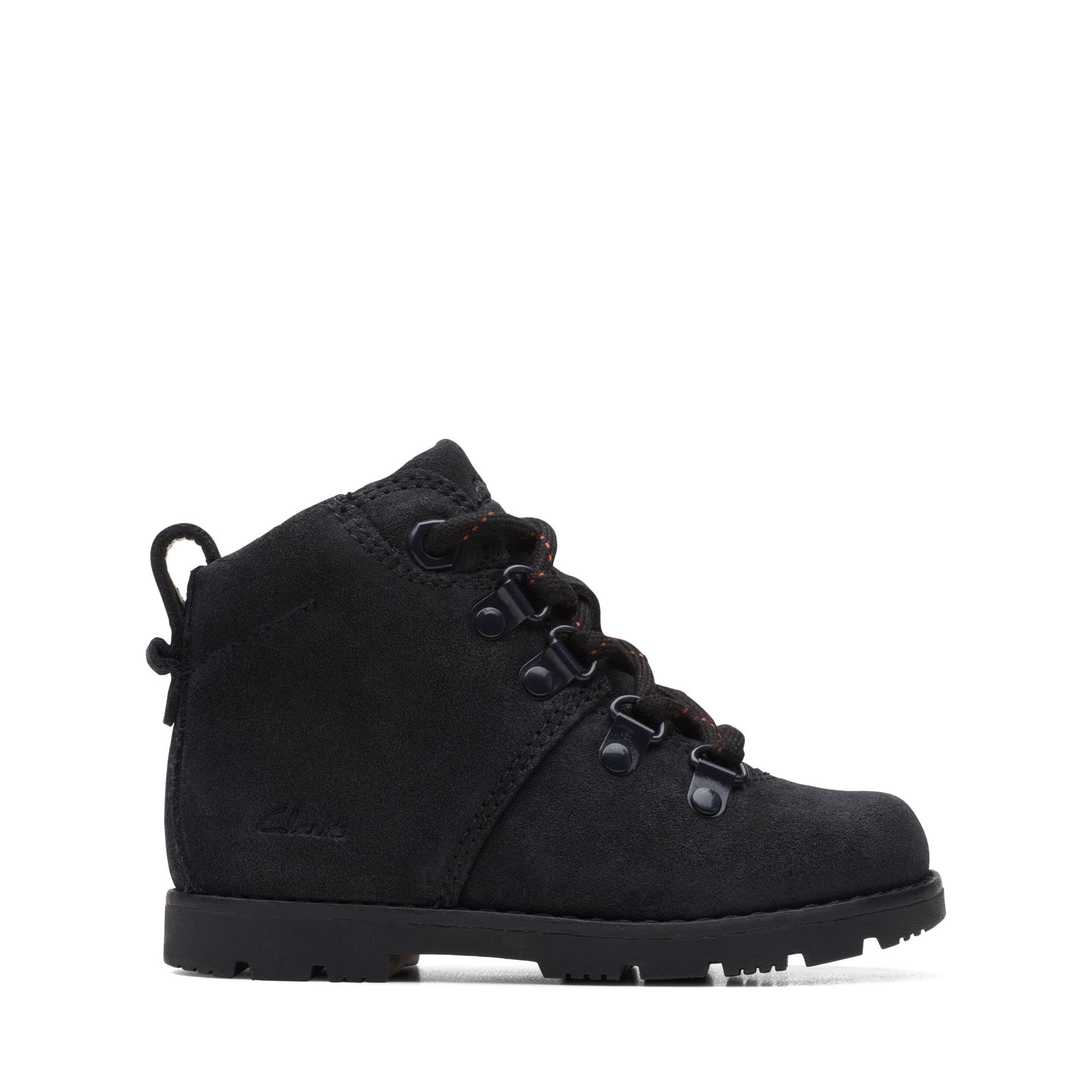 Clarks Boy's Heath Hike Combat boot, Black, 5.5 UK Child