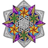 Bright Lights - Giant Mandala Coloring Poster - 22