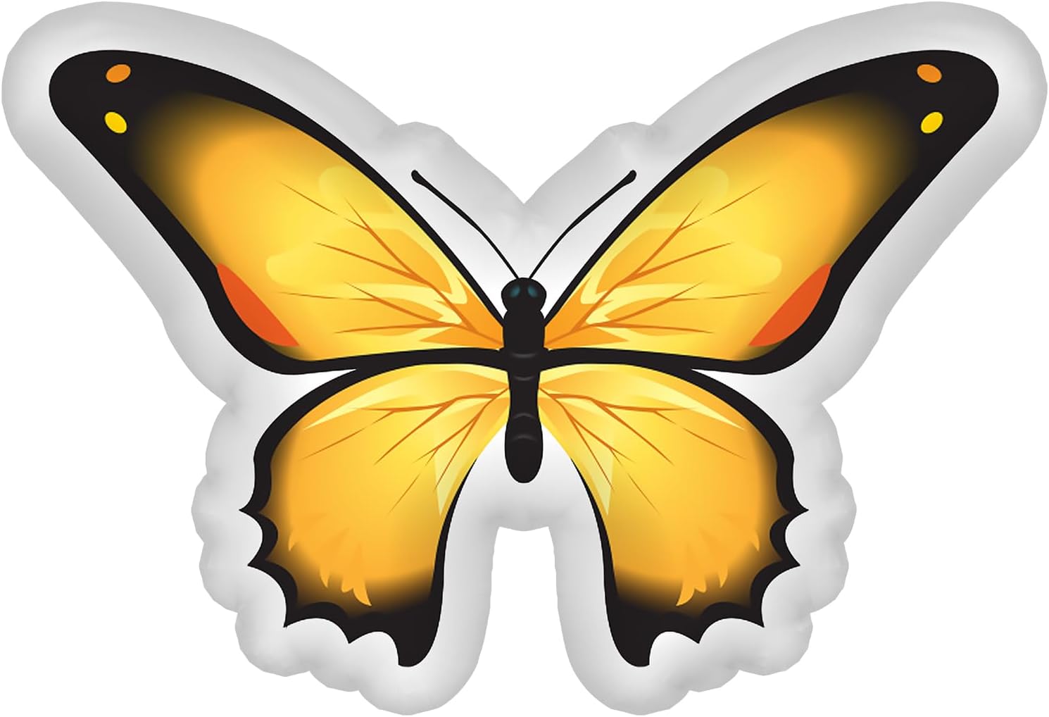 Green Butterfly Shaped Throw Pillows, Cushion Soft Pillows Decor for Home Decorative Seating Cushions, 24 Inch