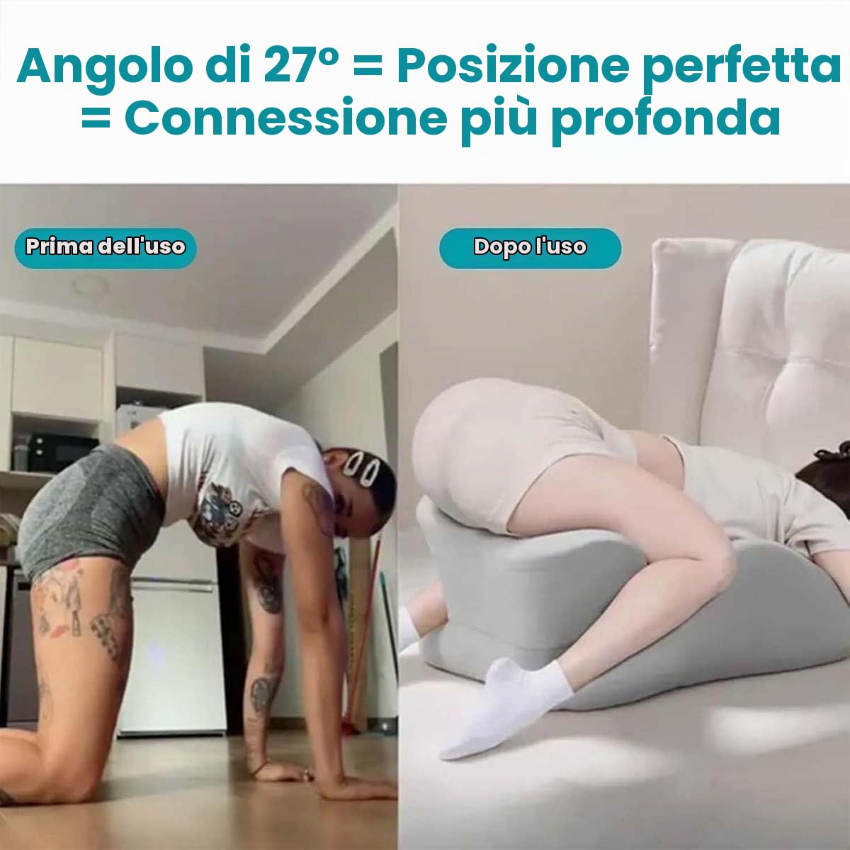 Generico Cuscino Per Coppia 27° - Cuneo In Memory Foam,Cuscino Ergonomico,Multifunzionale,Materiale In Memory Foam Morbido,Fodera Facile Da Pulire. (Nero, 59 * 46 * 42)