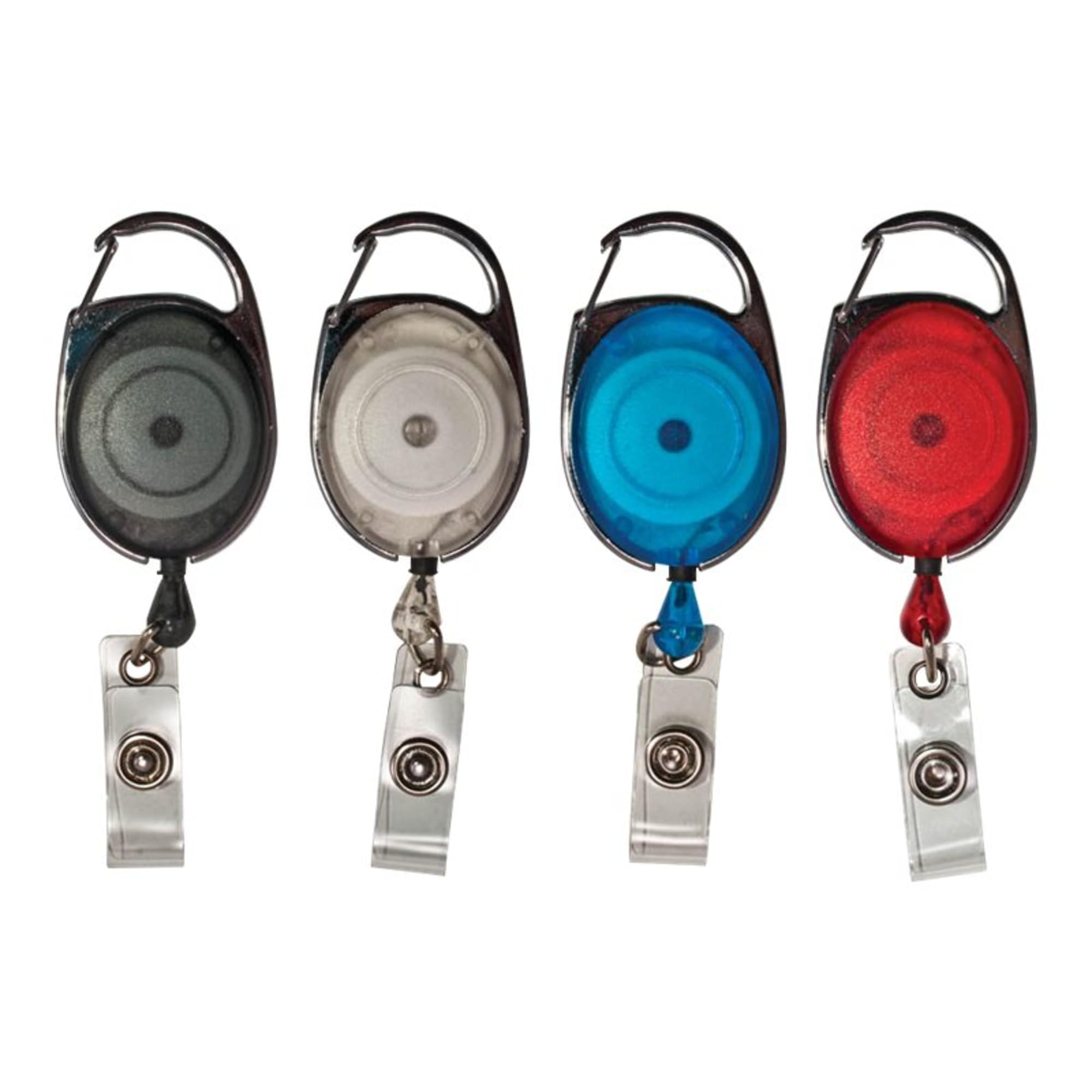 ADVANTUS Karabiner-Ausweishülle, ausziehbar, 76,2 cm, 20 Stück, verschiedene Farben (75552)