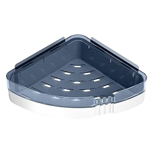 DSOPV Shower Caddy Shower Corner Shelf Bathroom Corner Caddy Rack Removable Double-Layer Punch-Free Wall Mounted Shower Shelves for