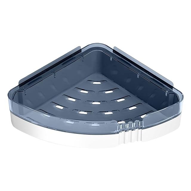 DSOPV Shower Caddy Shower Corner Shelf Bathroom Corner Caddy Rack Removable Double-Layer Punch-Free Wall Mounted Shower Shelves for