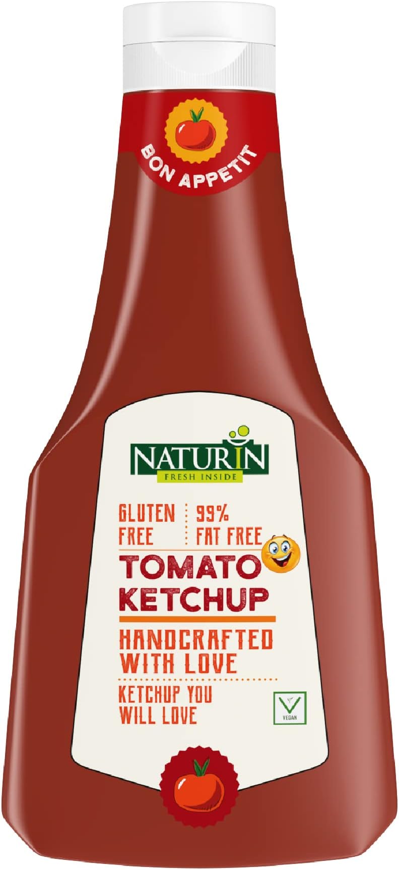 Tomato Ketchup - Sweet & Tangy Gluten Free Sauce - 100% Vegetarian - Made with Fresh Tomatoes for Superior Taste - 400gm