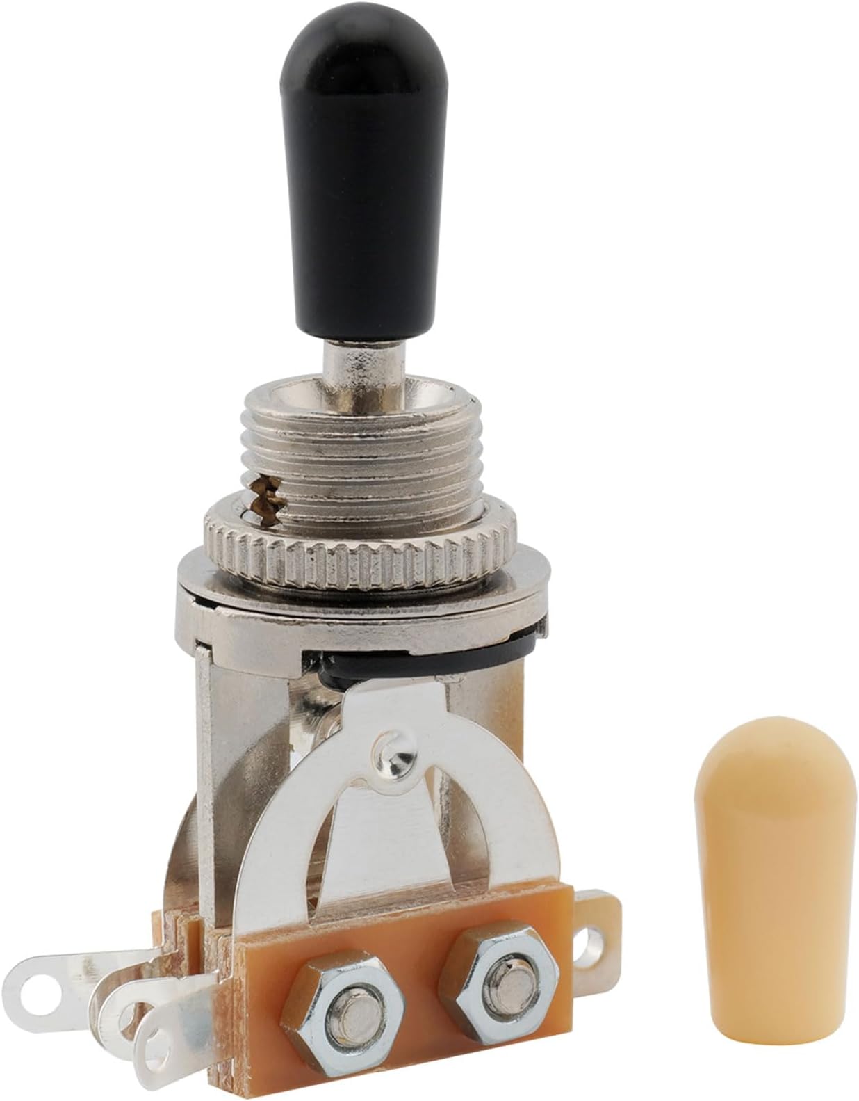 Musiclily 3 Way Guitar Toggle Switch Pickup Selector for Les Paul LP Electric Guitar,Black Tip