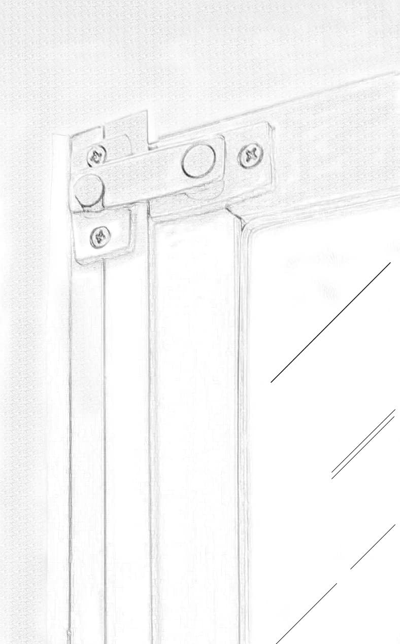 QCAA Solid Brass Shutter Bar/Door Latch, 7/8" x 2-3/32", Polish Brass, 1 Pack, Made in Taiwan