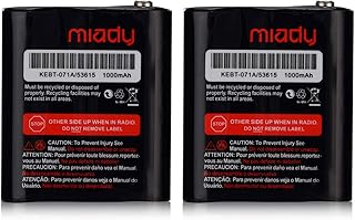 Miady Pack of 2 Two-Way Radio Rechargeable Batteries 3.6V 1000mAh for Talkabout Motorola 53615 KEBT-071A KEBT-071-B KEBT-071-C KEBT-071-D